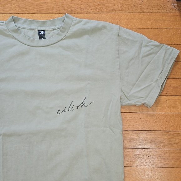 As Colour, Billie Eilish Blohsh Sage Green Tee, VGUC, Women's M - Picture 8 of 10